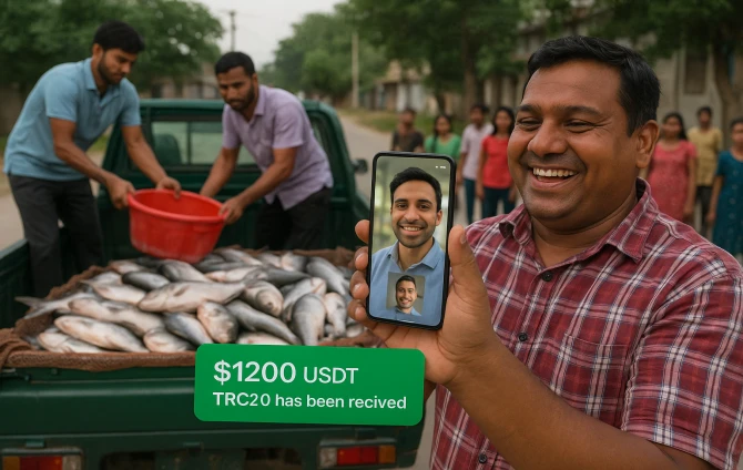 How a Smiling Fisherman Made $1200 in a Flash — A Real Crypto Trade Story That Will Inspire You