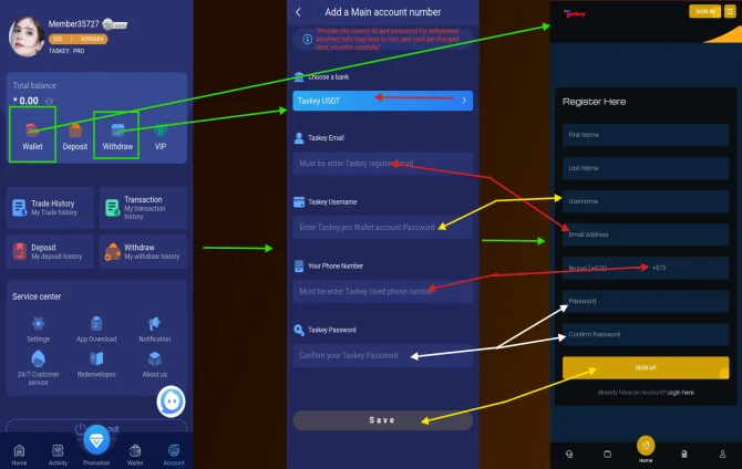 Complete Guide to Setting Up Withdraw Account in Taskey App – Link Taskey.pro Wallet Seamlessly