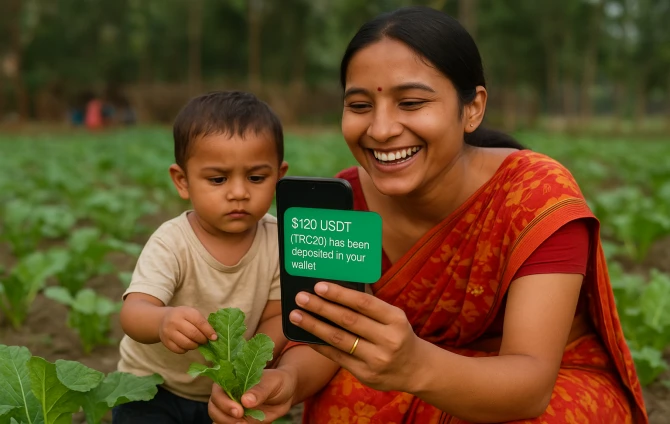 With Soil on Her Hands and a Phone in Her Palm: How $120 in Crypto Changed a Mother’s Life